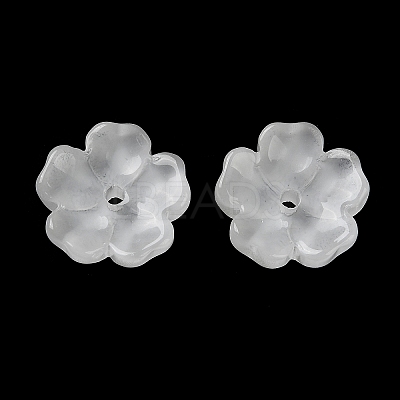 Dyed & Heated Gradient Color Glass Bead Cap GLAA-D307-01L-1