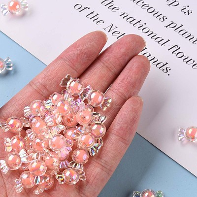 Transparent Acrylic Beads TACR-S152-03B-SS2109-1
