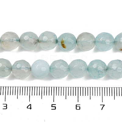 Natural Agate(Dyed & Heated) Beads Strands G-G079-A08-03-1