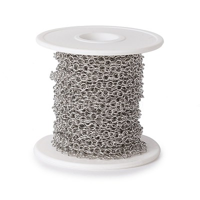 Tarnish Resistant 304 Stainless Steel Rolo Chains CHS-E016-02G-P-1