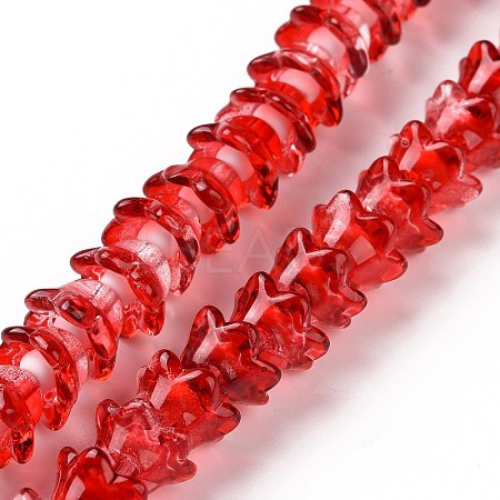Transparent Glass Beads Strands LAMP-H061-01A-05-1