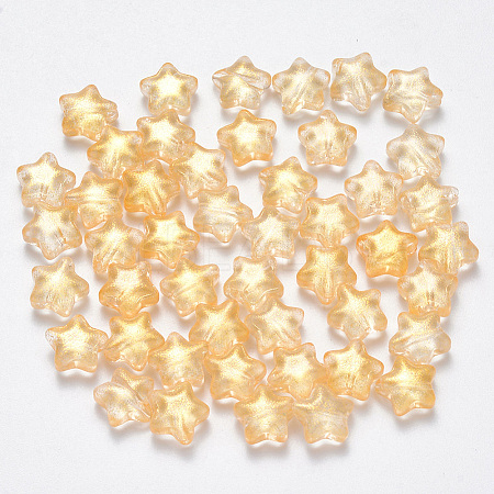 Spray Painted Glass Beads LS-GLAA-R211-04-D03-1