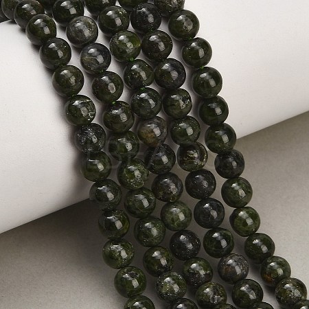 Natural Green Diopside Beads Strands GG-CBA993B-A01-6mm-1