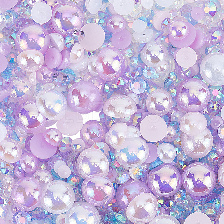 Resin Cabochons RESI-WH0029-14C-1