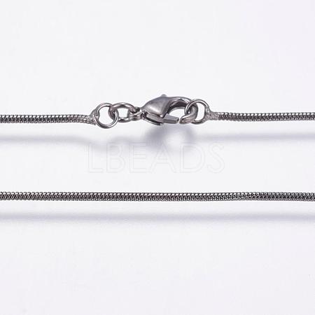 Eco-Friendly Rack Plating Brass Chain Necklaces MAK-G002-05B-A-FF-1