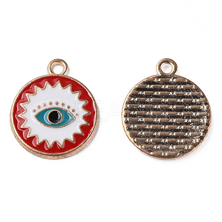 Alloy Enamel Pendants ENAM-N059-34-1