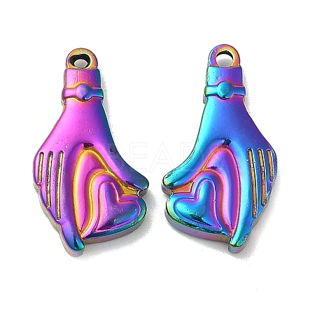 Ion Plating(IP) 304 Stainless Steel Pendants STAS-L020-005RC-1