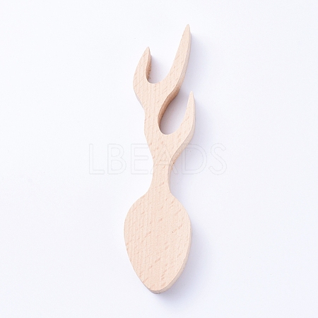 Unfinished Beech Wood Blank Spoon DIY-D029-01B-02-1