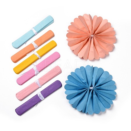 Paper Flower Balls AJEW-WH0006-20cm-M-1