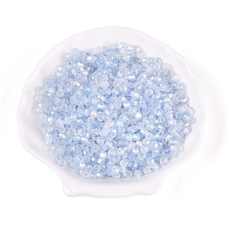 Transparent Spray Painted Glass Beads X1-EGLA-N018-4mm-05-1