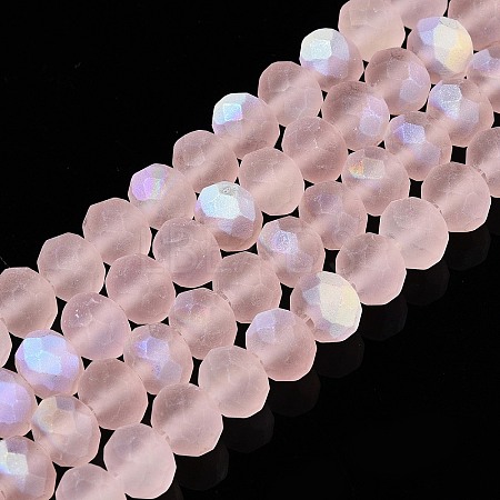 Transparent Glass Beads Strands X-EGLA-A044-T8mm-MB22-1