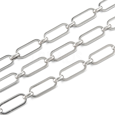 Tarnish Resistant Handmade 304 Stainless Steel Link Chains LS-CHS-M004-01P-1