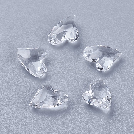 Transparent Acrylic Charms X-MACR-G055-11mm-02X-1