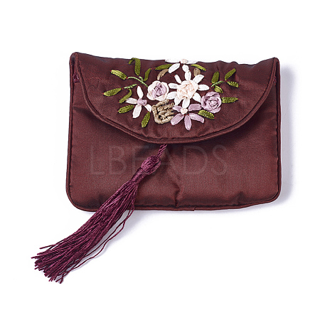 Embroidery Cloth Zip Pouches X-ABAG-O002A-09-1