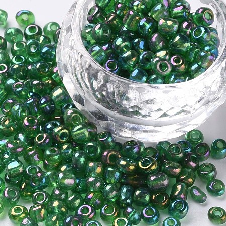 6/0 Round Glass Seed Beads SEED-US0003-4mm-167-1
