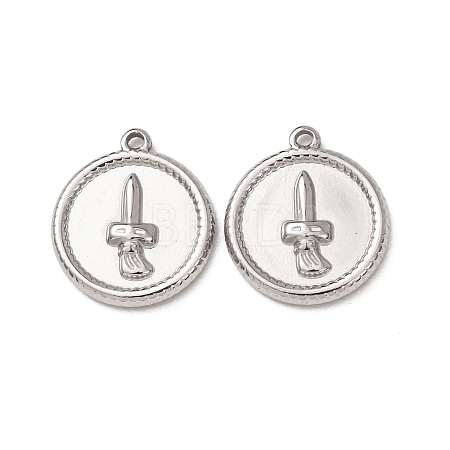 304 Stainless Steel Pendants STAS-K331-01B-P-1
