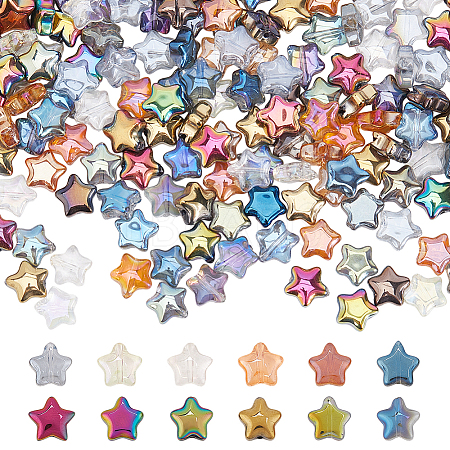 300Pcs Electroplated Glass Beads GLAA-ME0001-24-1
