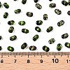 Picasso Spray Painted Glass Seed Beads SEED-T006-04-18-4