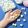 60Pcs 6 Styles UV Plating Acrylic Beads MACR-YW0003-71-4