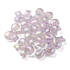 UV Plating Luminous Transparent Acrylic Beads OACR-P010-07C-3