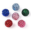 Transparent Resin Rhinestone Graduated Beads RESI-S314-12x14-M-1