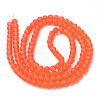 Baking Paint Transparent Glass Bead Strands GLAA-S031-6mm-27-2