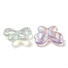 UV Plating Luminous Transparent Acrylic Beads OACR-P010-11-2
