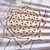 Wood Carved Onlay Applique Craft WOOD-WH0100-54B-4