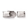 Tarnish Resistant 201 Stainless Steel Watch Band Clasps STAS-P221-22A-P-5