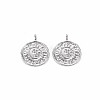 Brass Micro Pave Clear Cubic Zirconia Pendants KK-S356-694-1
