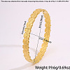 304 Stainless Steel Lotus Flower Hinged Cuff Bangles for Women WGFB475-01-2