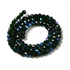 Electroplate Transparent Glass Beads Strands EGLA-A035-T6mm-L10-2