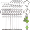 10Pcs Iron Bar Beadable Keychain KEYC-SC0001-76-7