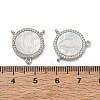 Brass Micro Pave Clear Cubic Zirconia Chandelier Component Links CU-CBA5585-03P-05-3