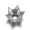 6-Petal Flower Tibetan Silver Bead Caps LS-AA188-2