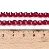 Lab Grown Red Corundum Beads Strands GG-CBAC488-04B-5
