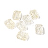 Transparent Spray Painted Glass Beads GLAA-I050-08-2