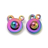 Ion Plating(IP) 201 Stainless Steel Snap Clasps STAS-F139-082M-2