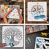 Plastic Reusable Drawing Painting Stencils Templates DIY-WH0202-383-4