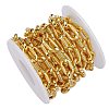 Brass Paperclip Chains LCHA-SZ0001-01G-RS-1