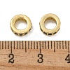 Rack Plating Brass Micro Pave Clear Cubic Zirconia Beads KK-U030-32G-07-2