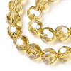Electroplate Glass Bead Strands EGLA-R015-8mm-1-3
