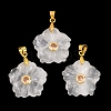 Natural Quartz Crystal Carved Pendants G-A315-01G-01-1
