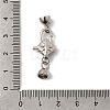Brass Micro Pave Clear Cubic Zirconia Lobster Claw Clasps KK-U059-53P-3