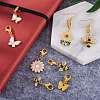 9Pcs 9 Style Alloy Enamel Pendant Decoration HJEW-CD0001-01-8