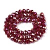 Electroplate Glass Beads Strands EGLA-A044-P8mm-B02-3