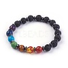 Natural/Synthetic Mixed Stone Stretch Bracelets BJEW-JB03945-01-1