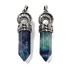 Natural Colorful Fluorite Pointed Big Pendants G-Q163-02AS-04-1