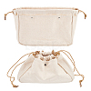 Canvas Drawstring Cosmetic Pouches ABAG-WH0035-049-7