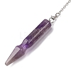 Natural Amethyst Pointed Dowsing Pendulums G-Q184-04G-P-4